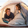 Ультралёгкий спальный мешок NATUREHIKE M400 хлопковый с капюшоном весна осень молния слева 6927595702390